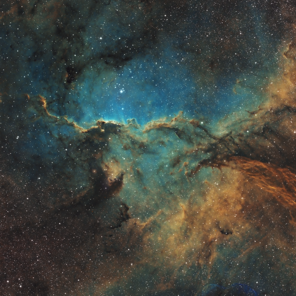 NGC 6188 - The Rim Nebula - aka 'The Fighting Dragons of Ara'