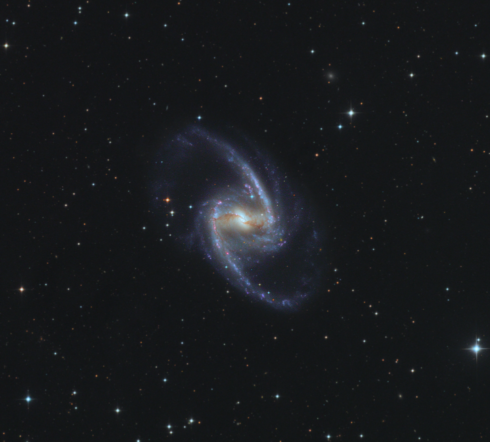 Great Barred Spiral Galaxy - (NGC 1365) - LRGB (Crop)