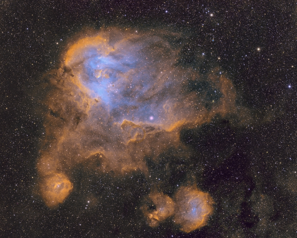 IC 2944 - Running Chicken Nebula in SHO