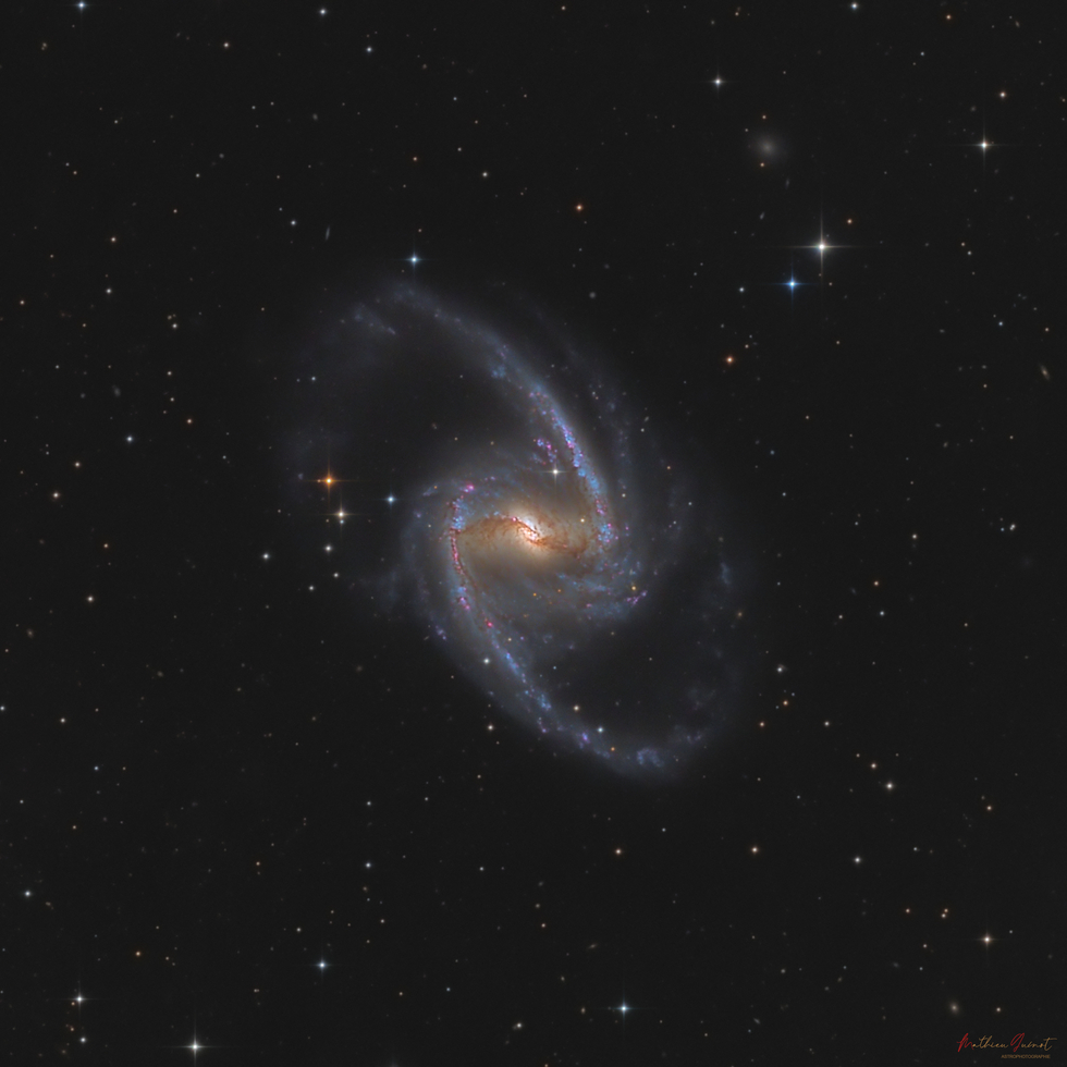 NGC1365 The Great Barred Spiral Galaxy with CHI-1 & CHI-3