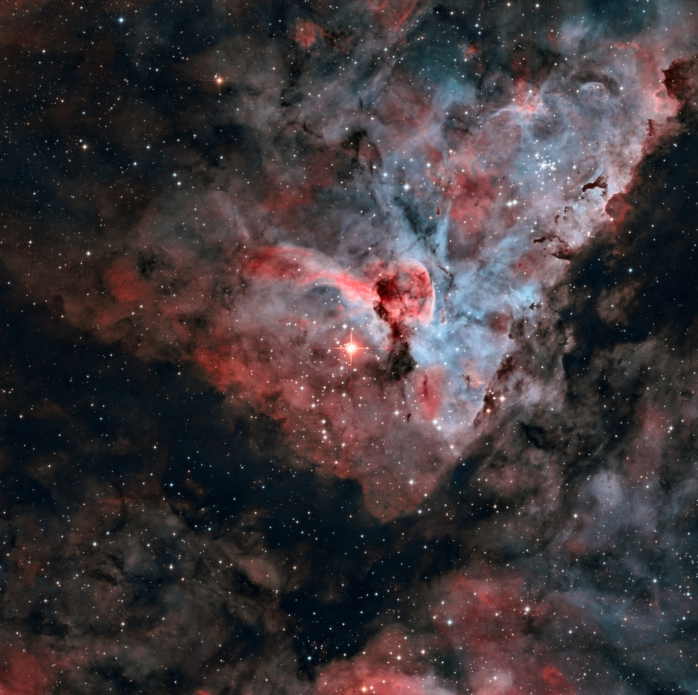 Eta Carinae, Keyhole Nebula, and Carina Nebula 