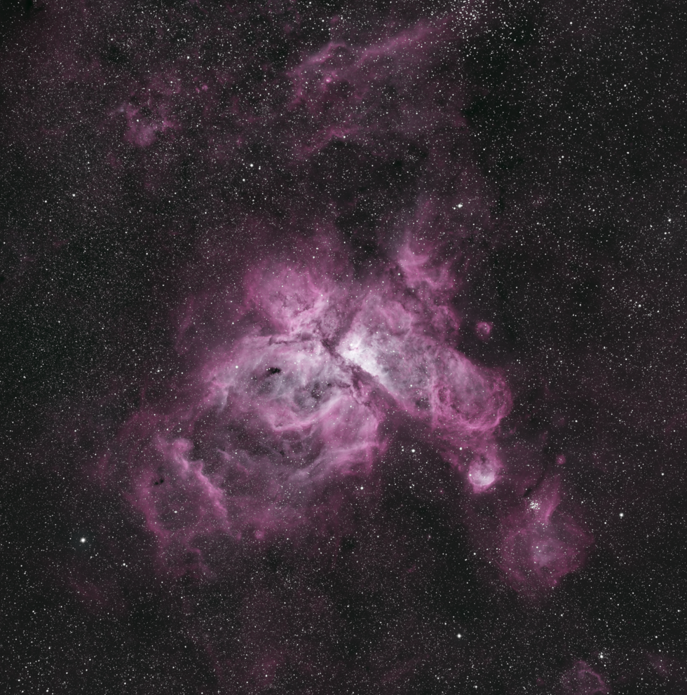 Carina Nebula synthetic 7 band true color