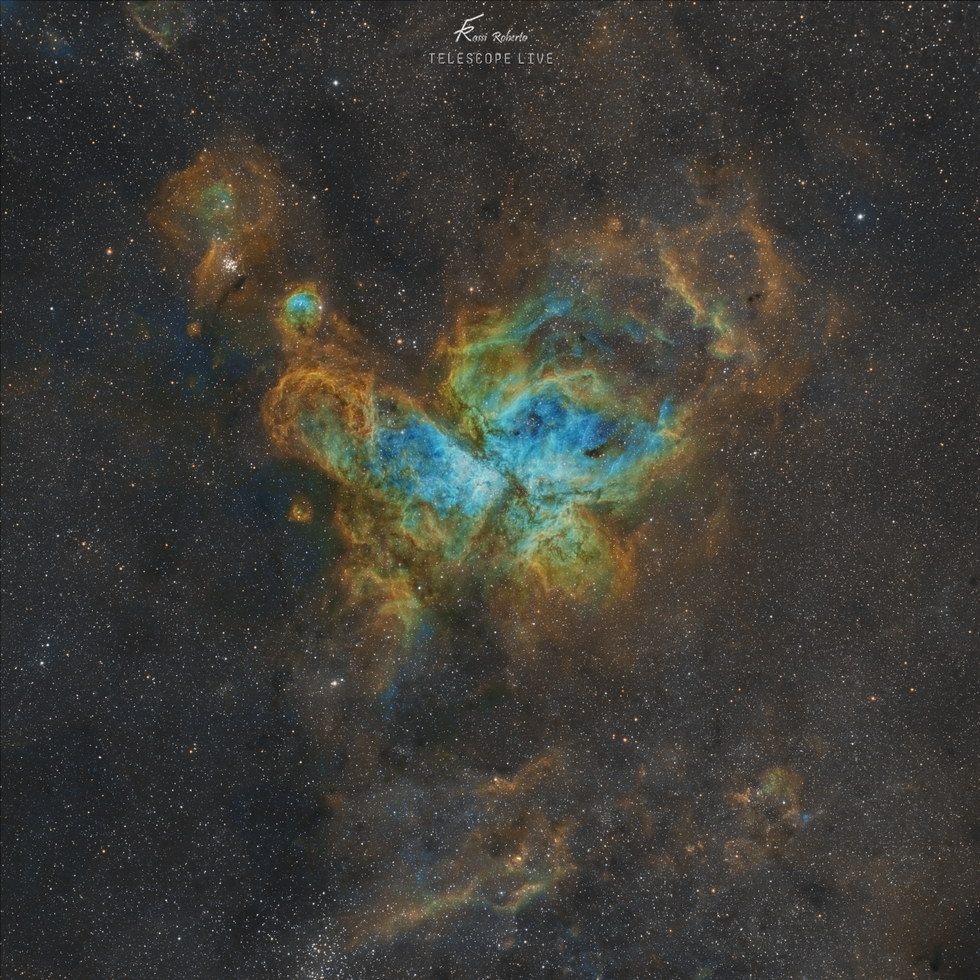 Eta Carinae Hubble Palette (SHO)