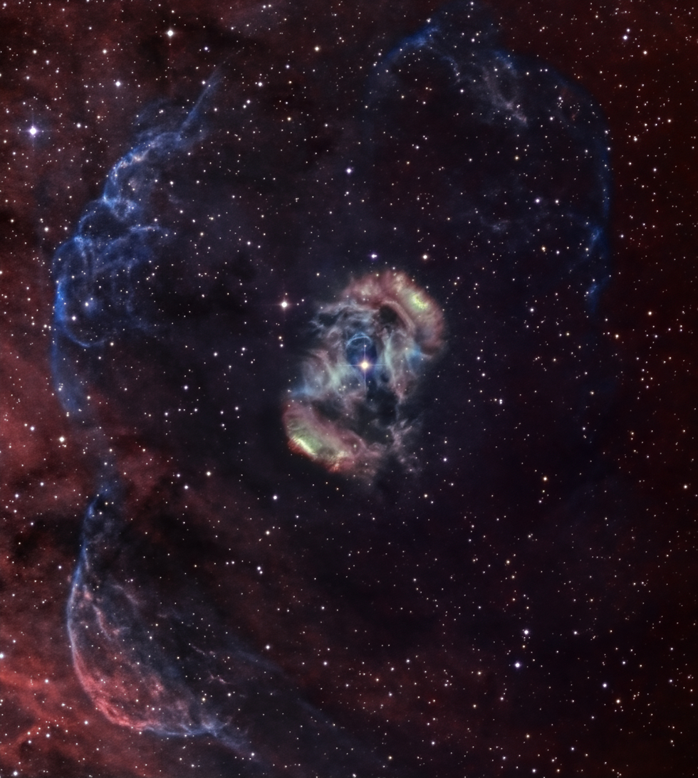 NGC 6165 Planetary nebula in Ara.