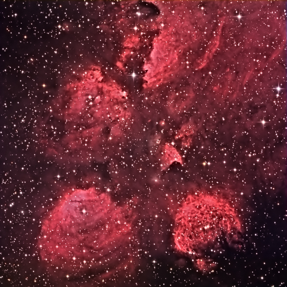 NGC 6334 a.ka Gum64, Cat's Paw Nebula or Bear Claw Nebula