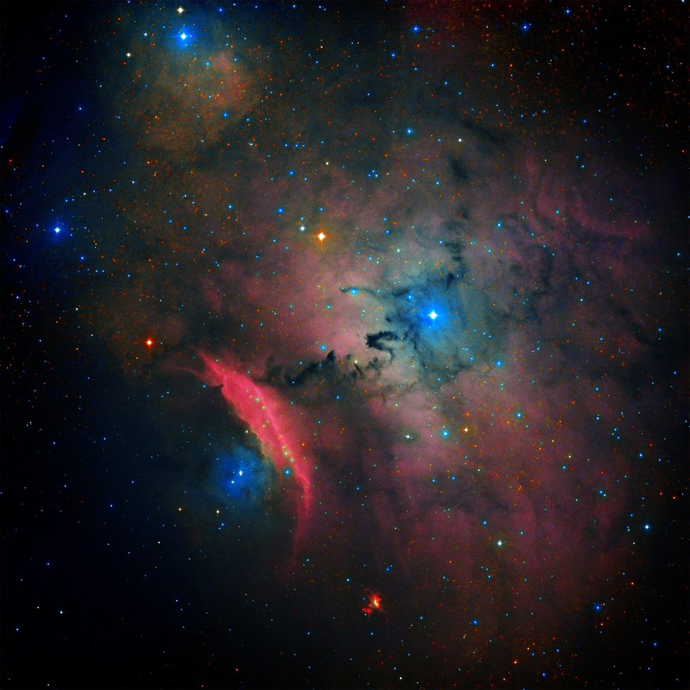 NGC 6559 - a HaRGB treatment of the Loreta Nebula.