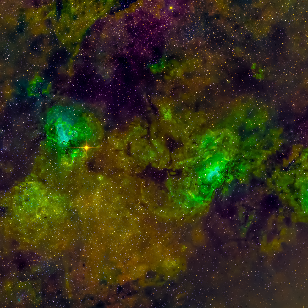 Omega & Eagle Nebula