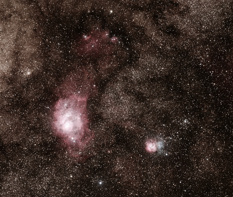 Trifid & Lagoon Nebulae