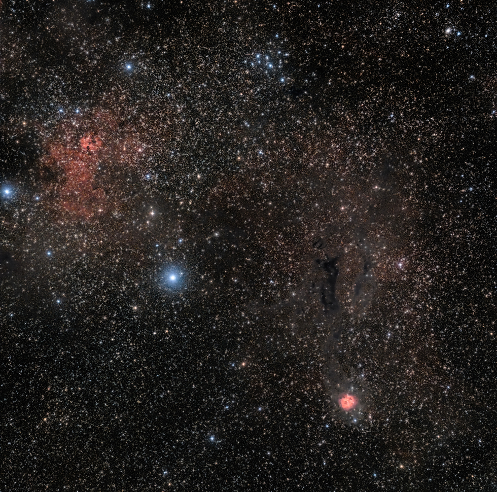 Widefield image of IC 5146, Cocoon Nebula