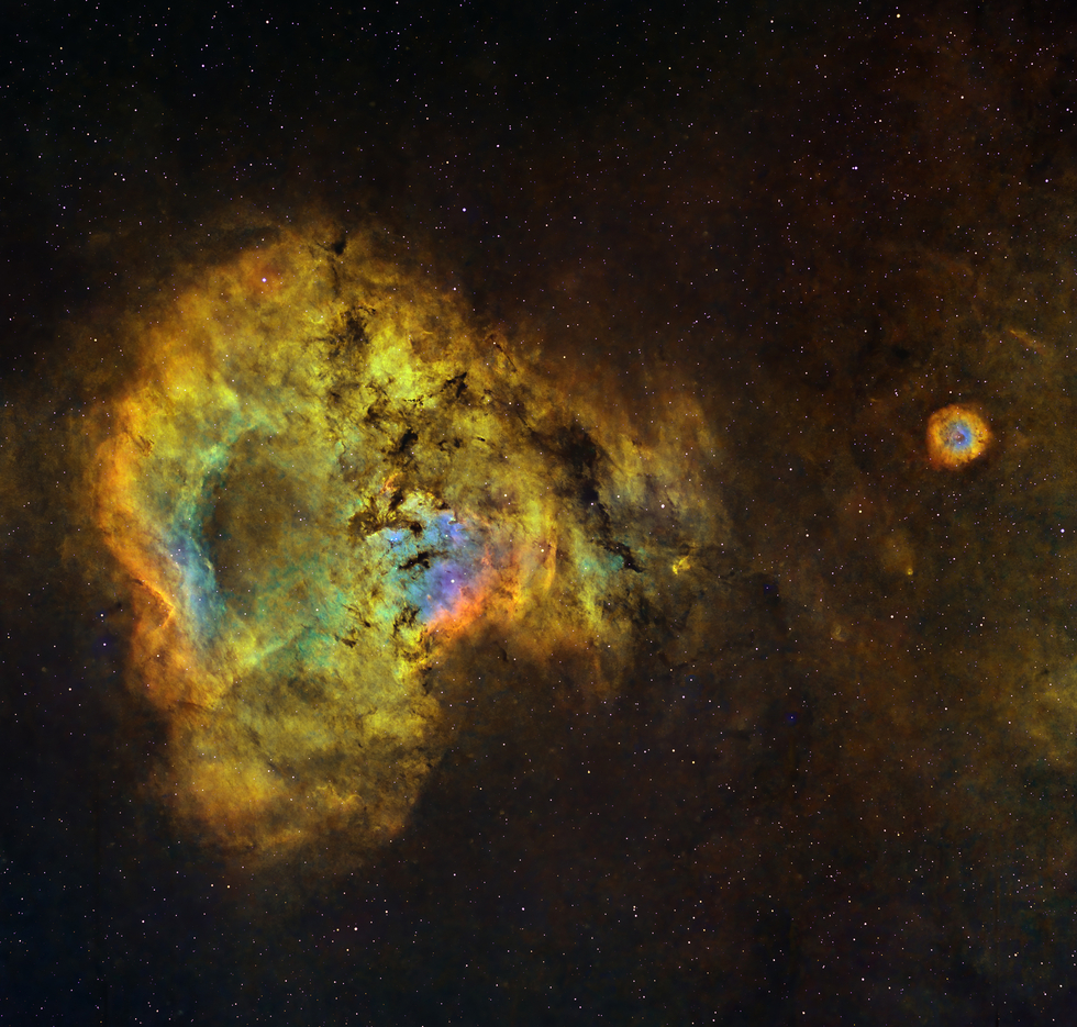 NGC7822, Sh2-171, Sh2-170