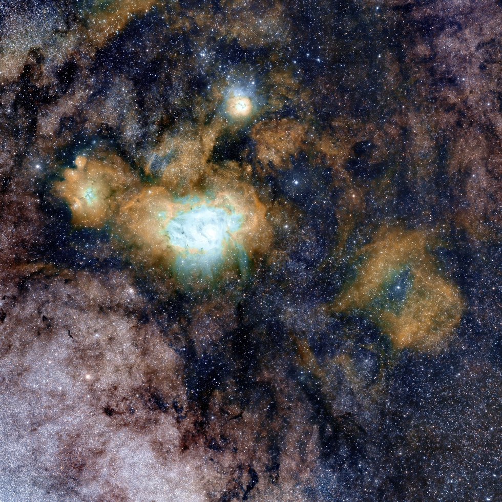 M8, 20, 21, and Sh2-22