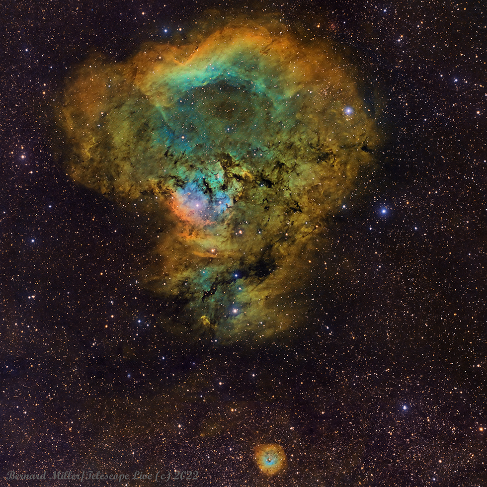 NGC 7822 - The Question Mark Nebula | Telescope Live
