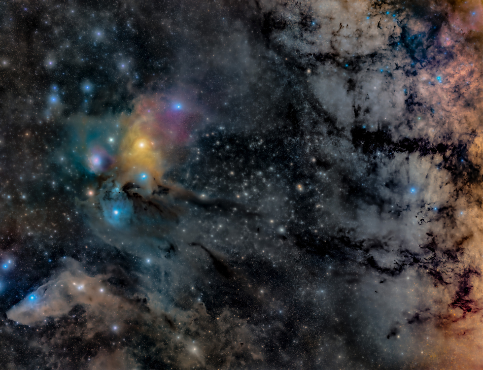 MW in Ophiuchus: a 9-panel mosaic