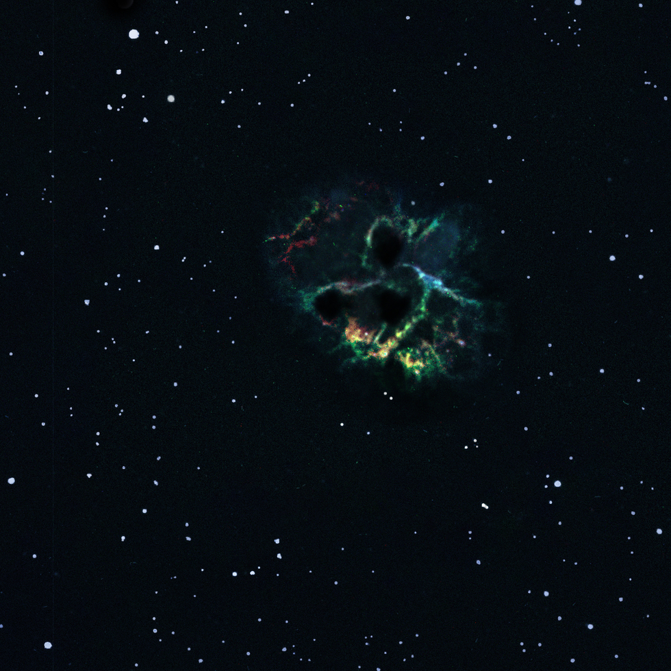 Alternate view of the crab nebula