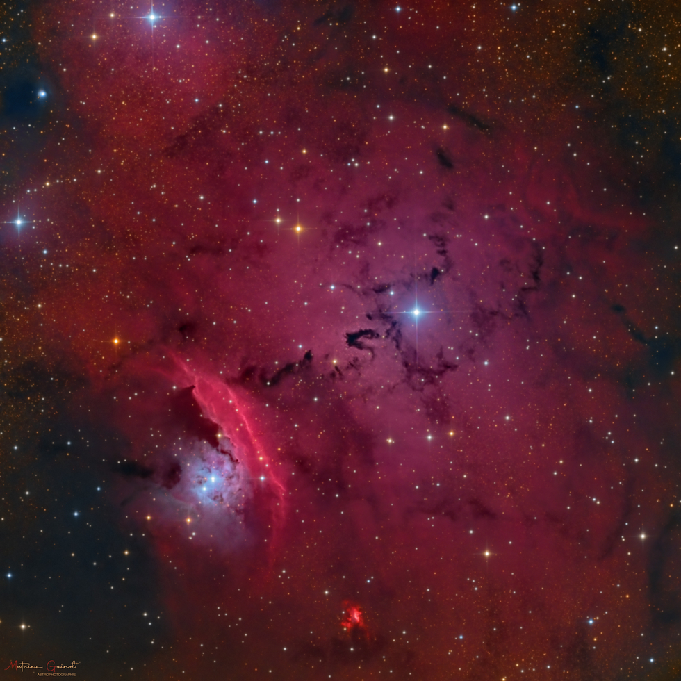 NGC 6559 & IC 4685 with CHI-1 | Telescope Live