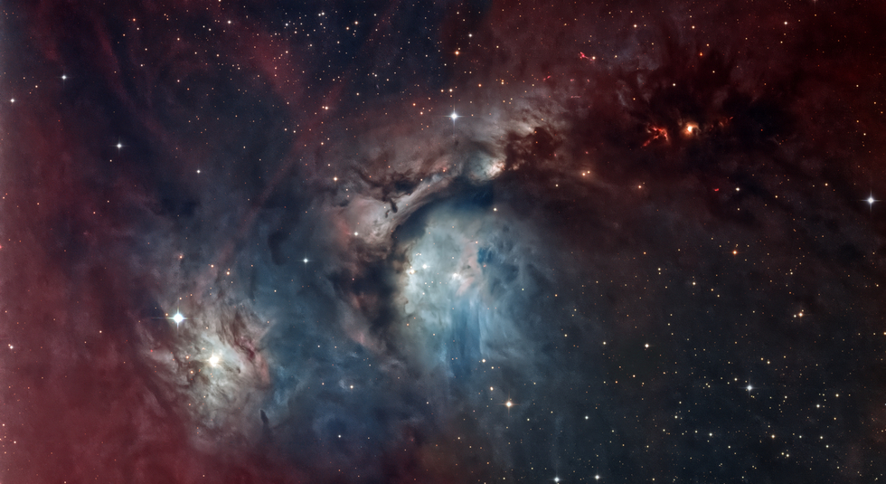 Two-pane mosaic of M78 with One Click Observations.