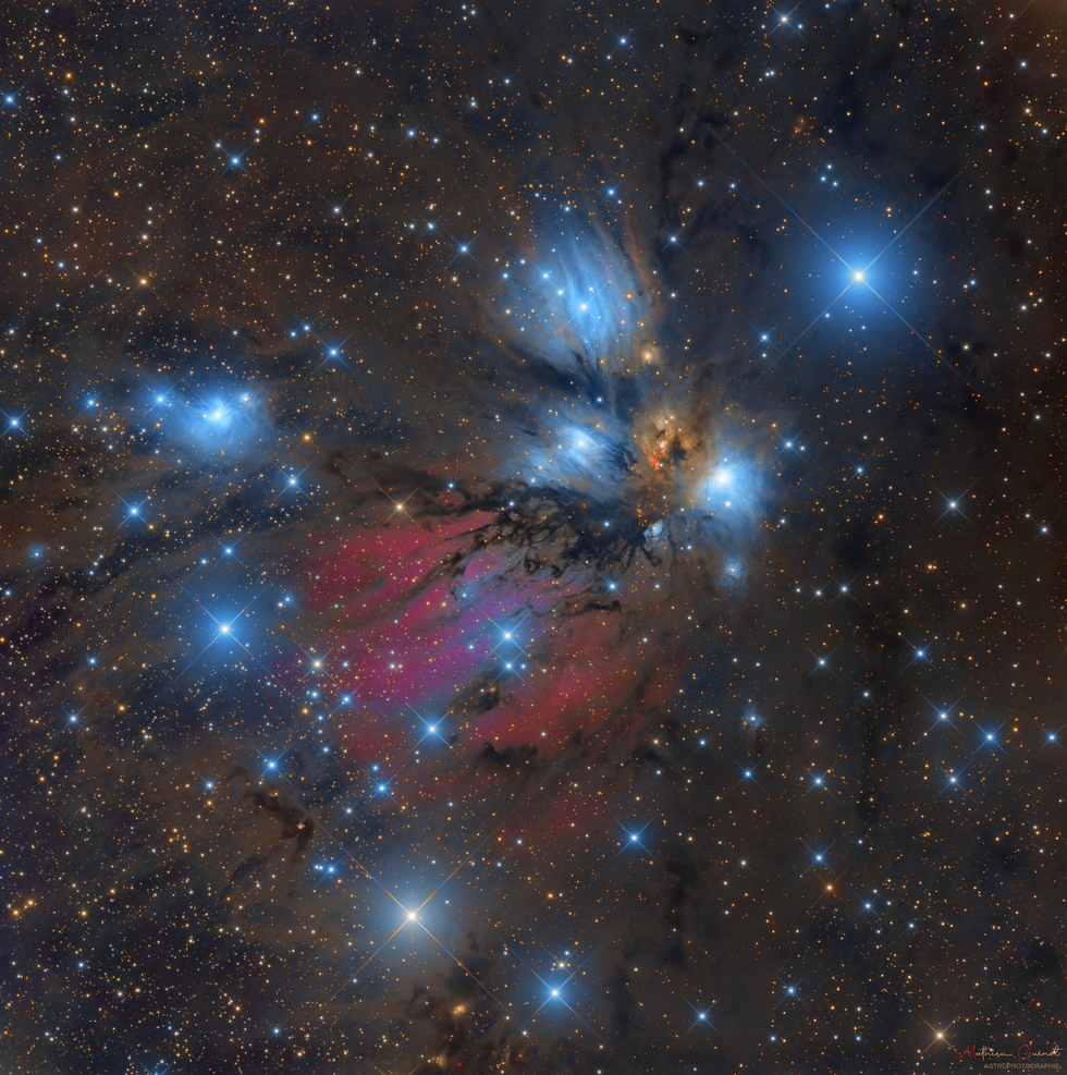 NGC 2170 Angel Nebula 4h One Click with CHI-2 | Telescope Live