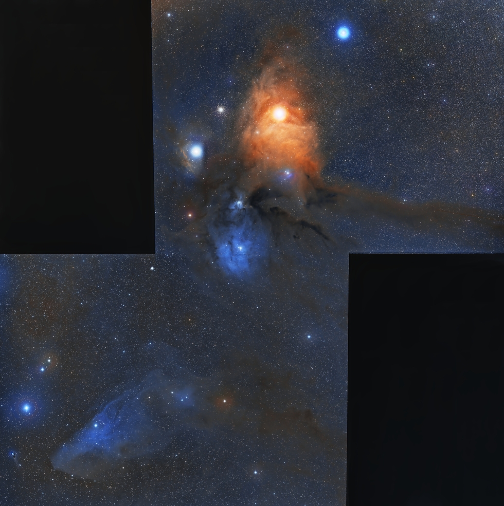 IC 4592 and Rho Ophiuci