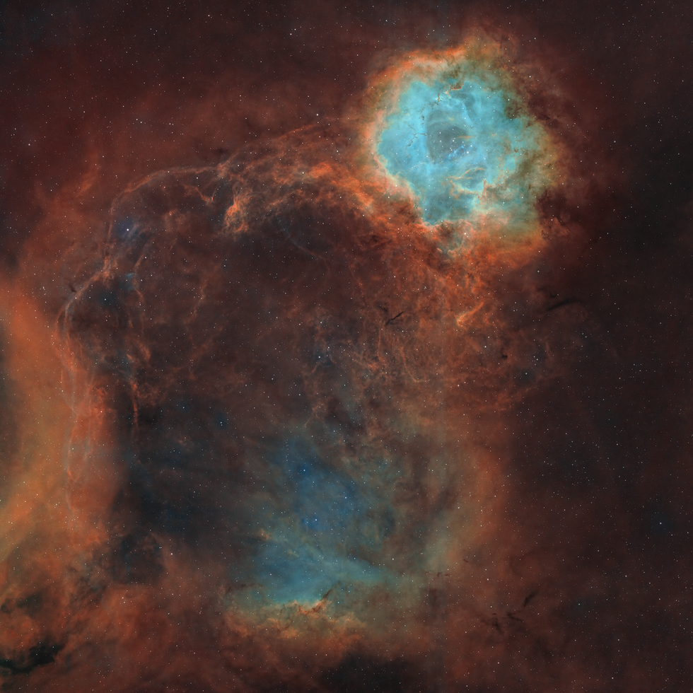 Widefield view of the Rosette Nebula