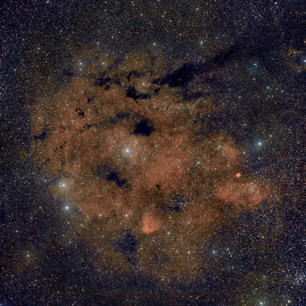 Sh2-210, 207, and NGC1528