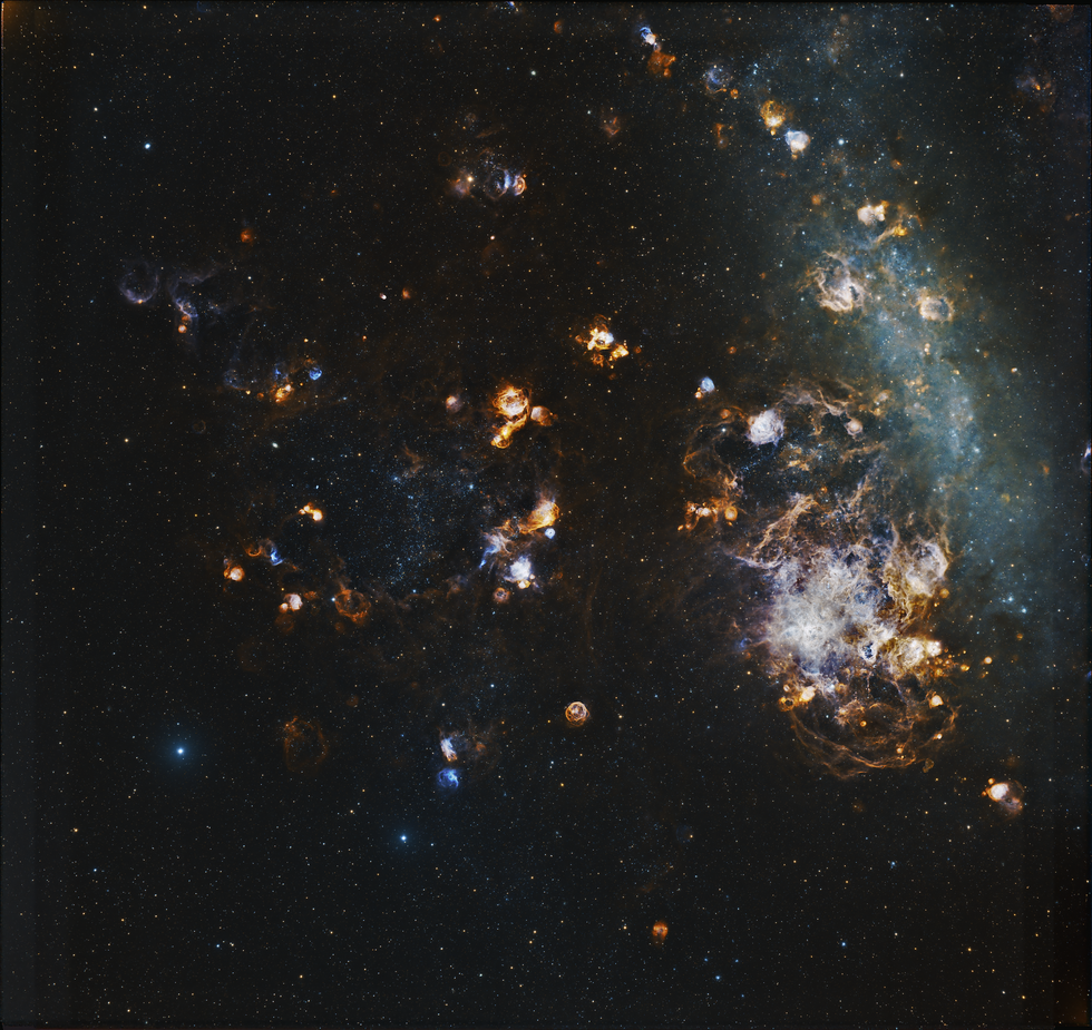 Tarantula Nebula and Surroundings
