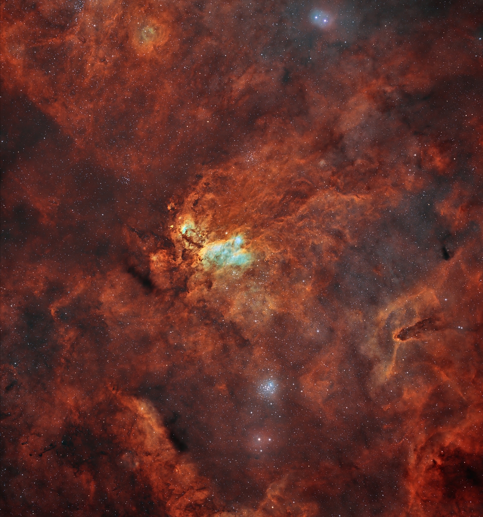 Prawn Nebula in wide field