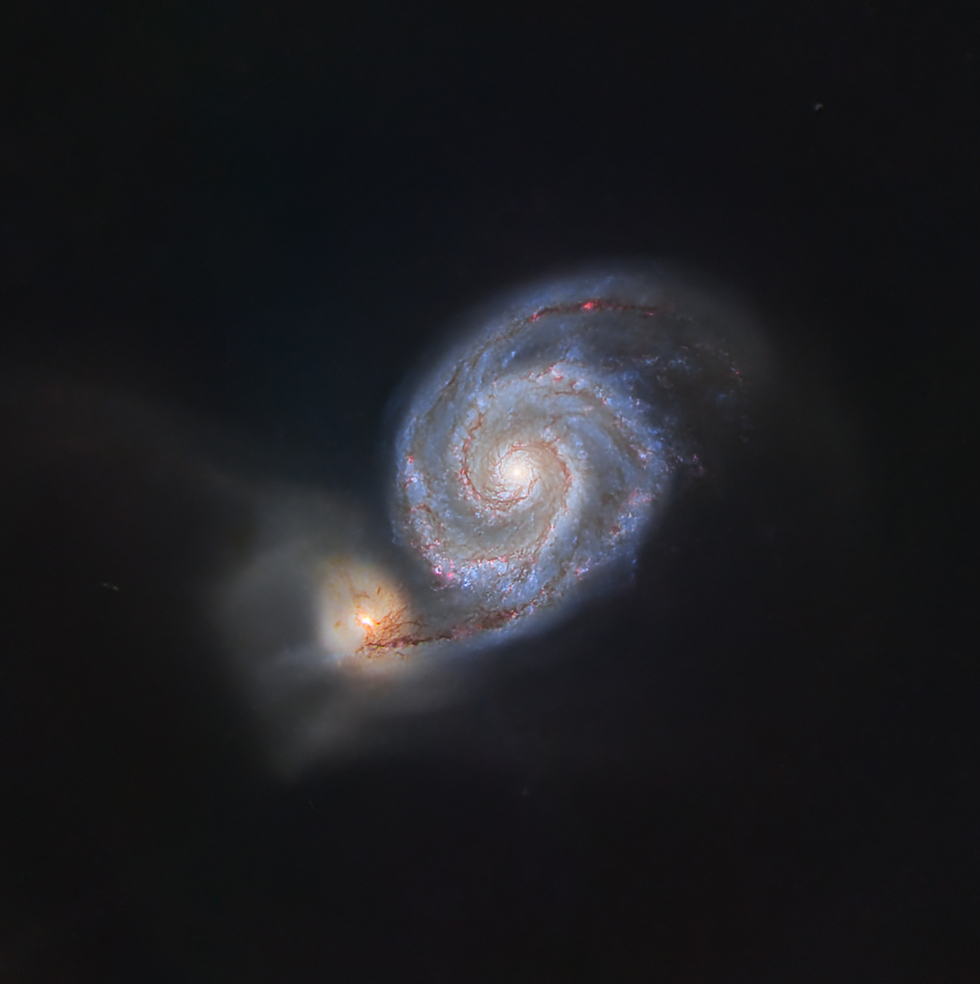 M51 - Whirlpool Galaxy (strong crop)