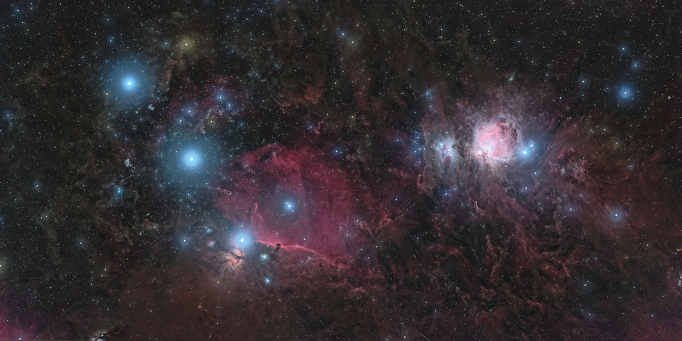 Orion Wide Field 2x1 Mosaic RGB