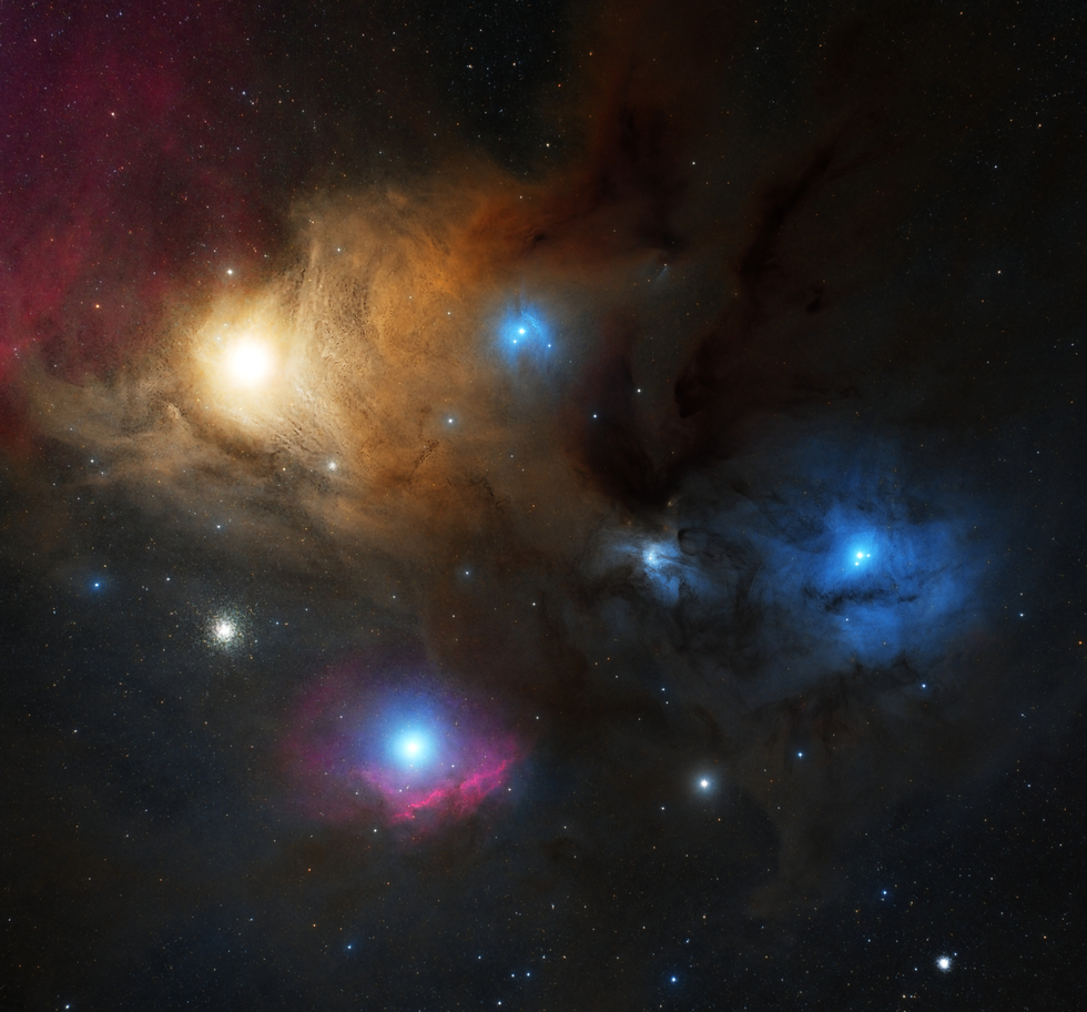 Area around Rho Ophiuchi