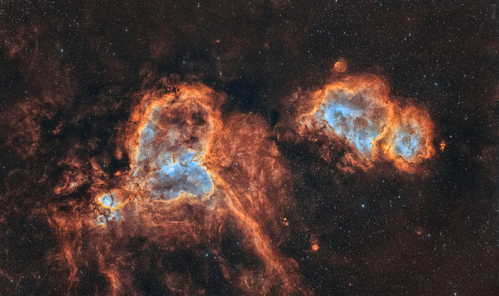 IC 1805 & IC 1848 - Heart and Soul Nebula