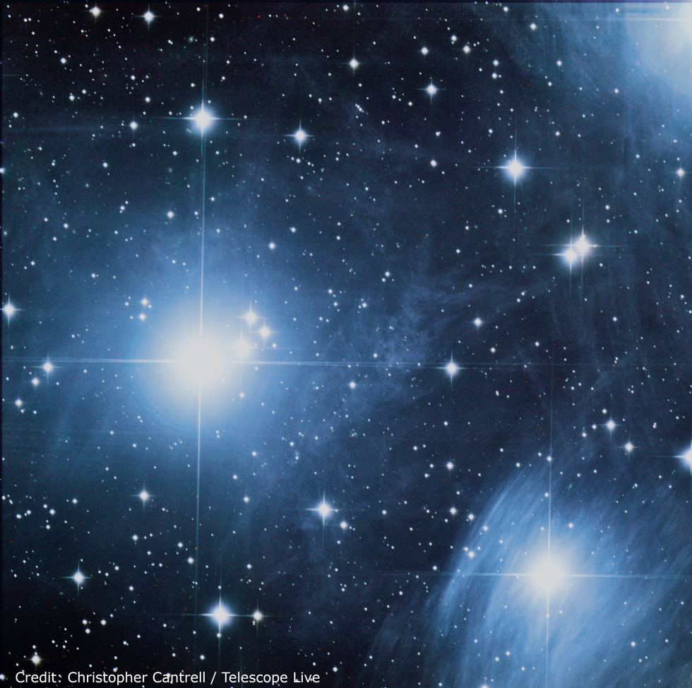 Zoom into the Pleiades 