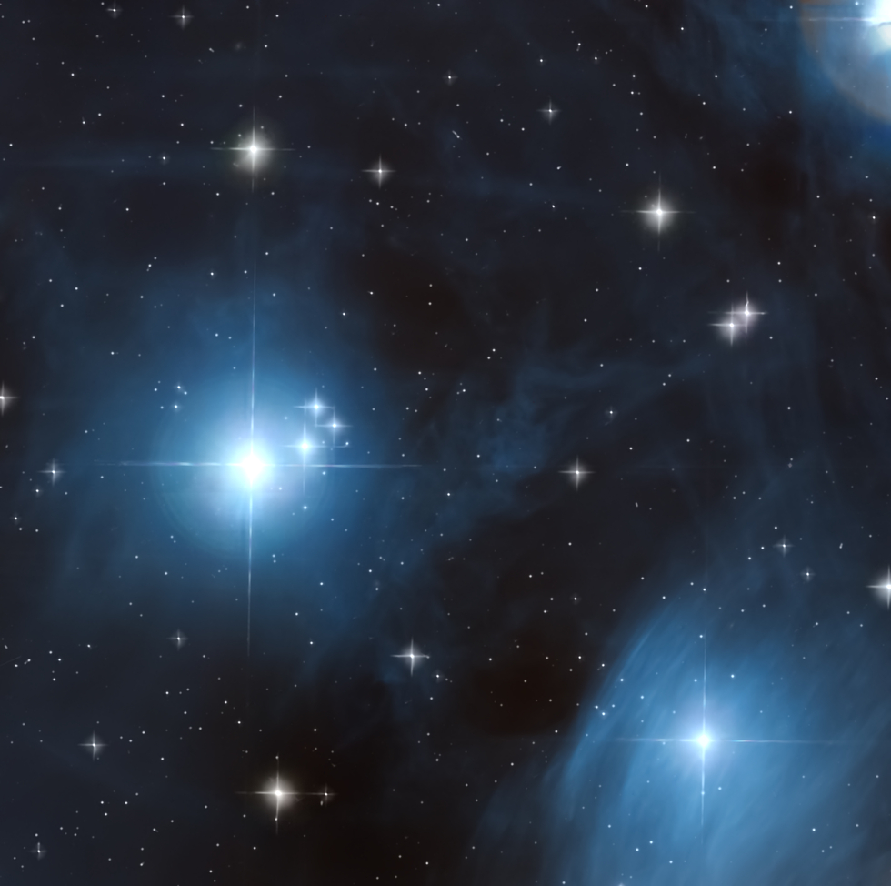 Zoom into the Pleiades