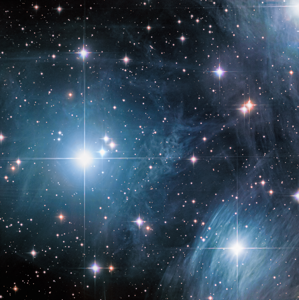 A zoom into the Pleiades