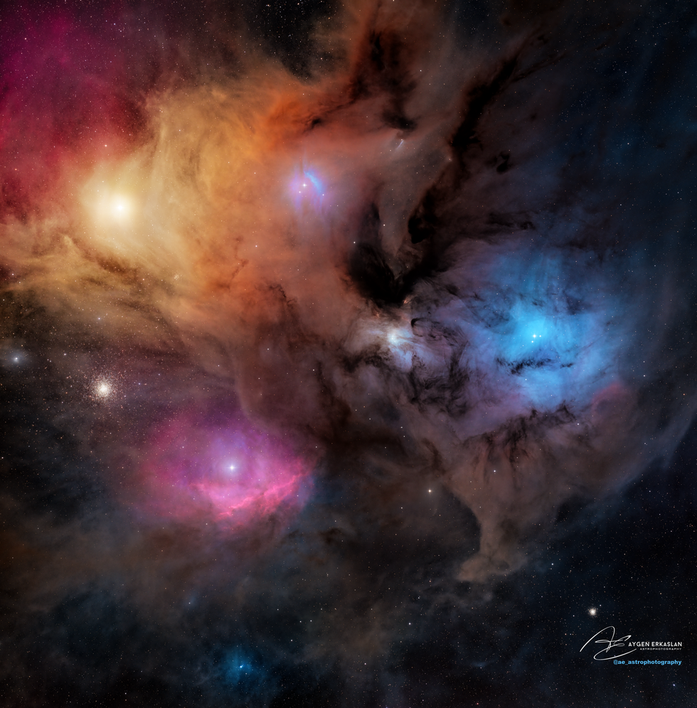 Festival of colors within the Rho Ophiuchi Cloud