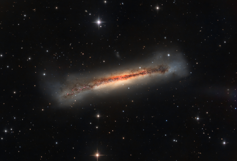 NGC 3628 -  The Hamburger Galaxy