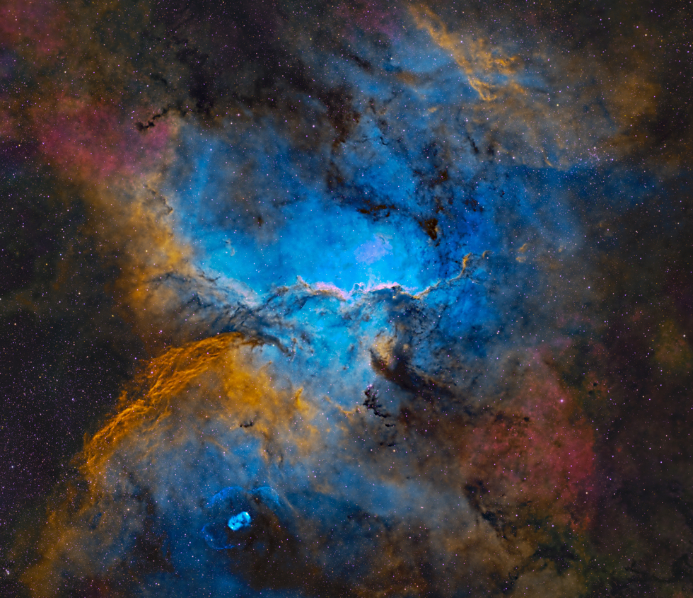 NGC6188 Rim Nebula, Dragons of Ara