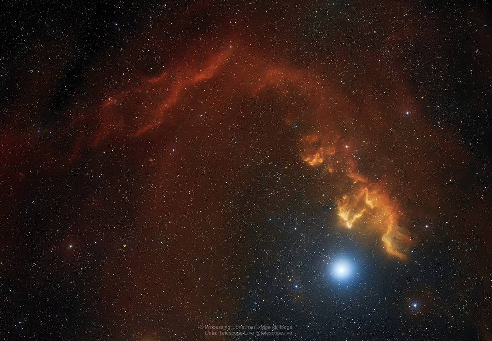 Ghost of Cassiopeia IC 59 and IC 63