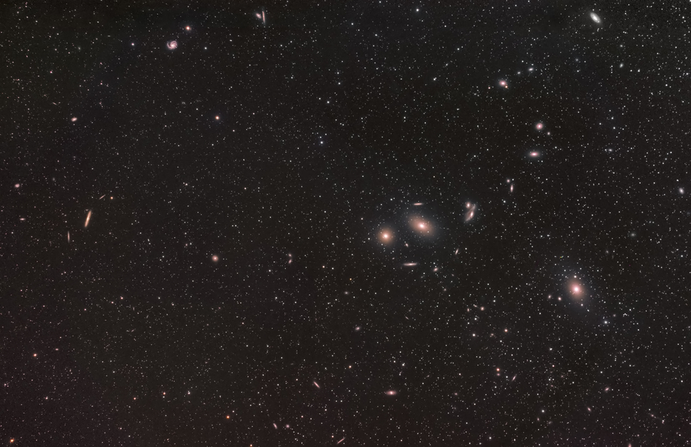 M84 aka Markarian's Chain...