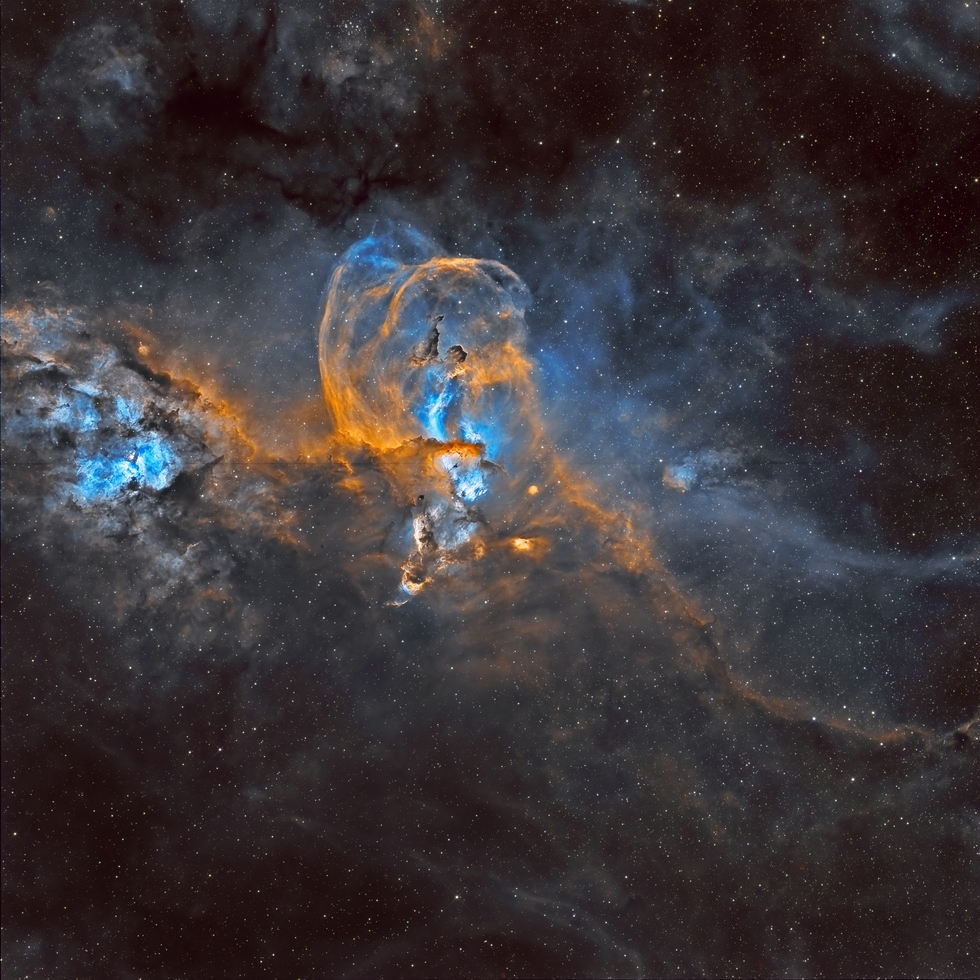 NGC3576, aka Statue of Liberty nebula