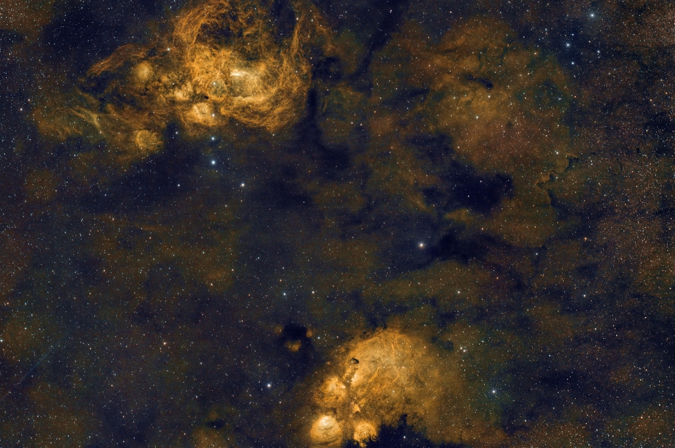 NGC6334 and 6357