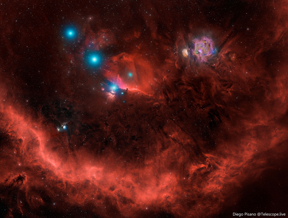 Orion mosaic in HSORGB