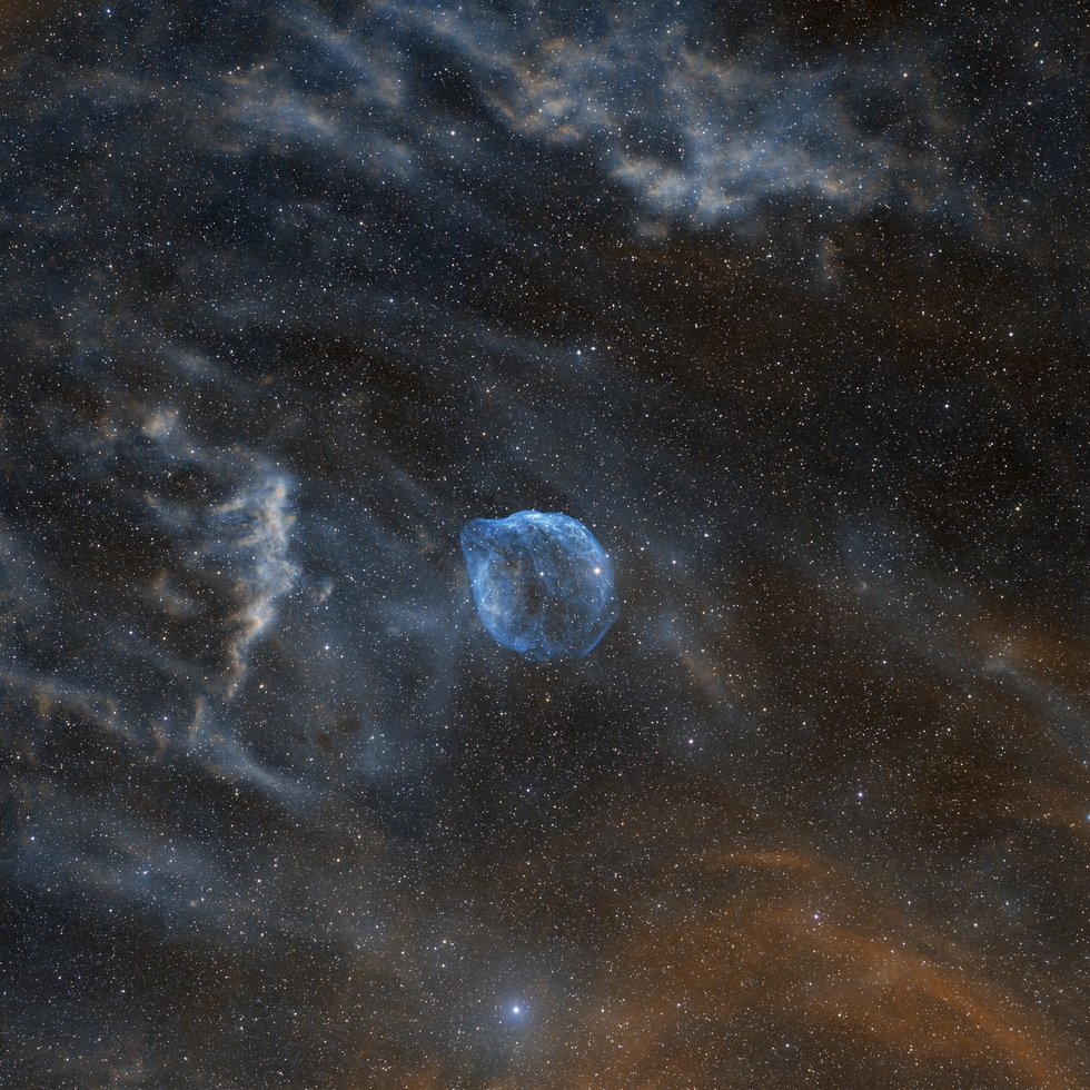The Dolphin-Head Nebula - a widefield view