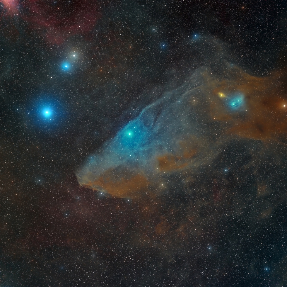 Blue Horsehead Nebula (Hybrid SHO+LRGB)