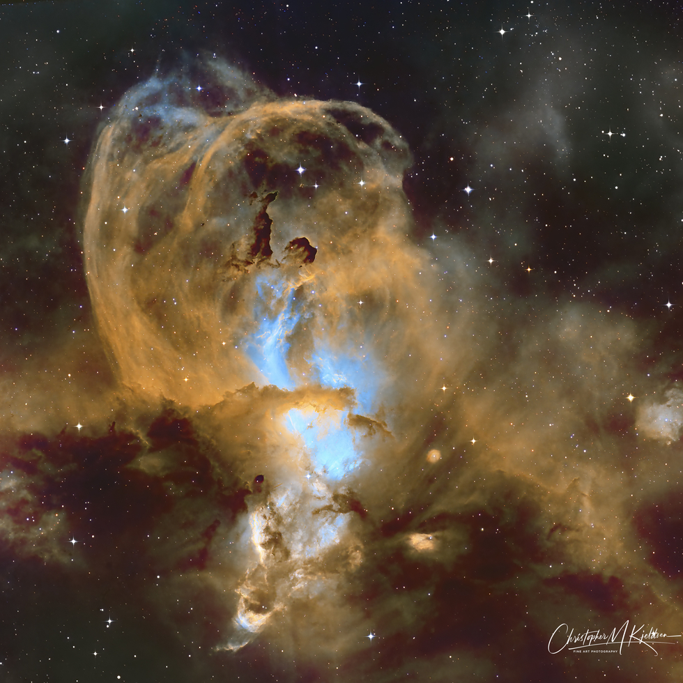 NGC3576 – The Statue of Liberty Nebula