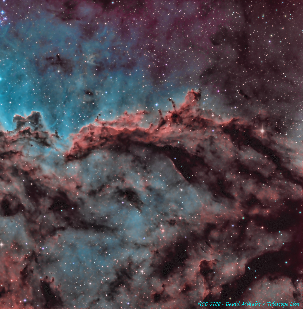 Portion of NGC 6188 (Rim Nebula)