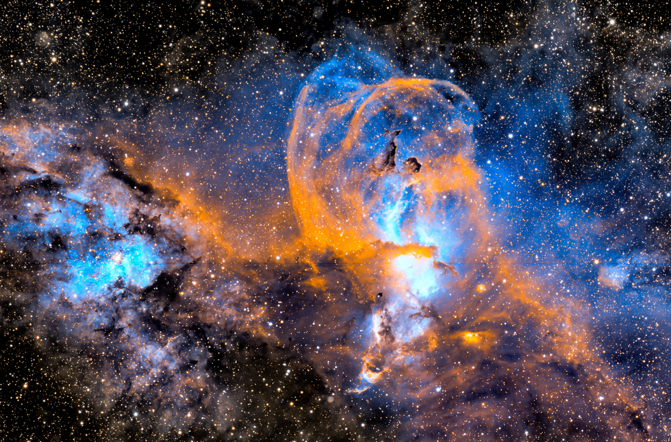 NGC 3576 Telescope Live duplication-division