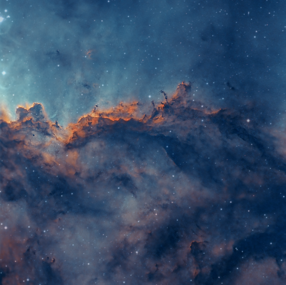 NGC 6188 Rim Nebula (aka The Fighting Dragons of Ara)