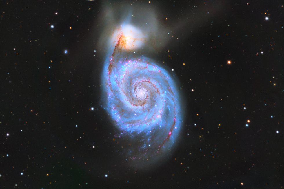 M 51, WHIRLPOOL GALAXY