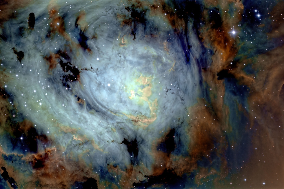 The Lagoon Nebula M8 Close Up