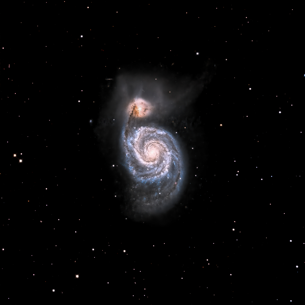 Whirlpool Galaxy (NGC-5194) - my first post on TL